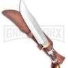 Frost Cutlery Trophy Stag Cougar Bowie Stag Fixed Blade Knife - Satin Plain -Kershaw Sale Store Frost cutlery trophy stag cougar bowie stag satin BP 25507 jr large