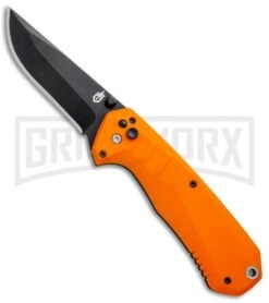 Gerber Haul A/O Orange GFN Spring Assisted Knife Black Plain