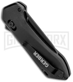 Gerber Highbrow Compact Black Al A/O Spring Assisted Knife - Onyx Plain 6 Gerber Highbrow Compact Black Al A/O Spring Assisted Knife - Onyx Plain -Kershaw Sale Store Gerber Highbrow Compact A O SA Black Onyx 30 001524N BHQ 94153 jr side large