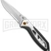 Gerber Knives Outrigger AO Black/Silver Assisted Opening Knife - Satin Serr 6 Gerber Knives Outrigger AO Black/Silver Assisted Opening Knife - Satin Serr -Kershaw Sale Store Gerber Outrigger Satin Serr 30 000707 or 31 001944 BHQ 15559 jr large