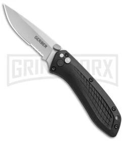 Gerber US-Assist Black GFN Spring Assisted Knife S30V - Stonewash Serrated