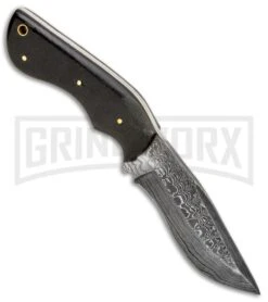 Tallen Wallaby Mini Kukri Micarta Fixed Blade - Damascus Plain -Kershaw Sale Store Grindworx Wallaby Mini Kukri BP 28091 jr spine large