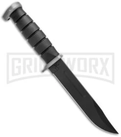Ka-Bar Extreme Fighting/Utility Knife Black Kraton (7" Black) 1292 -Kershaw Sale Store Ka Bar Extreme Fighting Utility Knife Black Kraton Black 1292 BHQ 120896 jr spine large