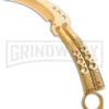Karambit Tactical Gold Butterfly Knife Limited Edition - Gold