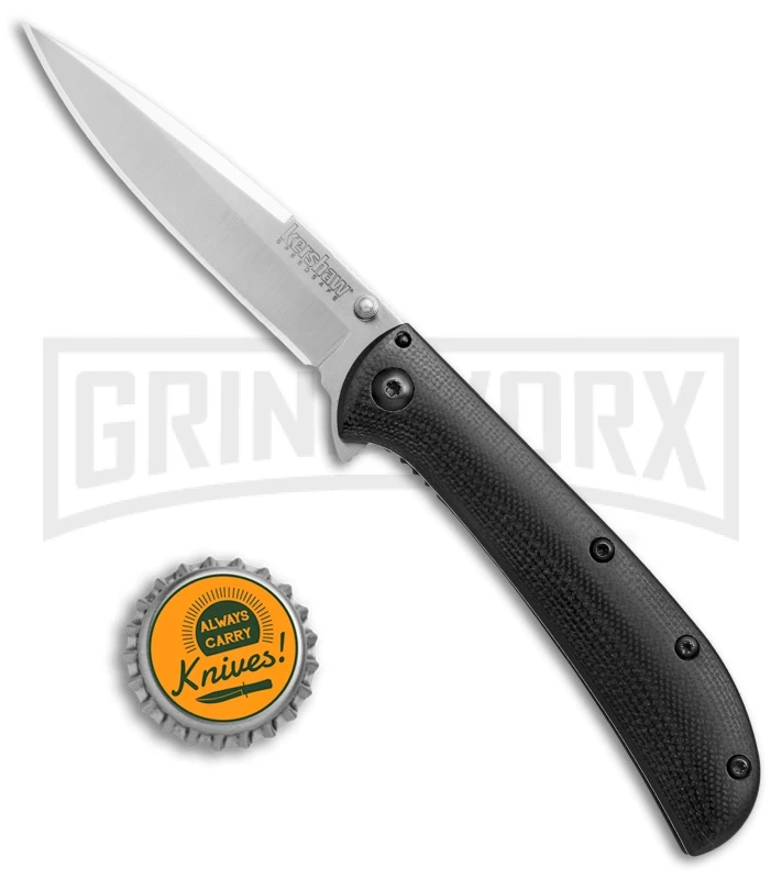 Kershaw Al Mar AM-3 Black G-10 Assisted Opening Knife - Satin Plain 4 Kershaw Al Mar AM-3 Black G-10 Assisted Opening Knife - Satin Plain - Image 4