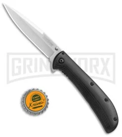 Kershaw Al Mar AM-4 Black G-10 Assisted Opening Knife - Satin Plain 2330 -Kershaw Sale Store Kershaw AM 4 black G 10 satin BHQ 68817 jr bottlecap large