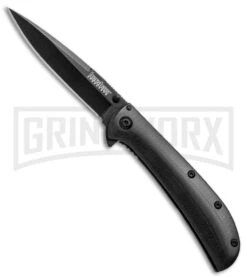 Kershaw Al Mar AM-3 Black G-10 Assisted Opening Knife - Black Plain