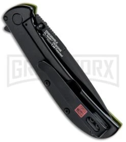 Kershaw Al Mar AM-3 Green G-10 Assisted Opening Knife - Black Plain -Kershaw Sale Store Kershaw Al Mar AM 3 Green G 10 Black 2335GRNBLK BHQ 71075 jr side large