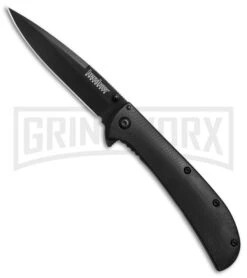 Kershaw Al Mar AM-4 Black G-10 Assisted Opening Knife - Black Plain 2330BLK