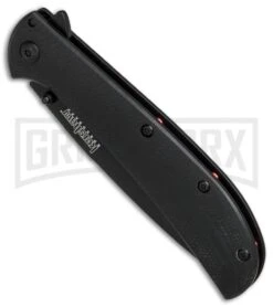 Kershaw Al Mar AM-4 Black G-10 Assisted Opening Knife - Black Plain 2330BLK -Kershaw Sale Store Kershaw Al Mar AM 4 black G10 black BHQ 71078 er spine large