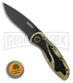 Kershaw Blur Camo Assisted Opening Knife - Black Plain -Kershaw Sale Store Kershaw Blur Assisted Opening Knife Camo 3.375 Black1670CAMO BHQ 37587 LS Bottlecap large