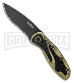 Kershaw Blur Camo Assisted Opening Knife - Black Plain