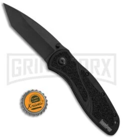 Kershaw Blur Black Assisted Opening Knife - Tanto Black Plain -Kershaw Sale Store Kershaw Blur Tanto Black Black 1670TBDZ BHQ 55588 jr bottlecap large