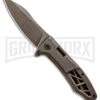 Kershaw Boilermaker Assisted Opening Frame Lock Knife Brown Stainless Steel