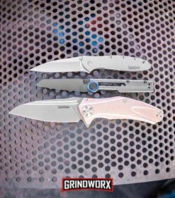 Kershaw Leek Assisted Opening Knife - Bead Blast Plain -Kershaw Sale Store Kershaw Decibel Frame Lock Knife Gray Stainless Steel Gray Ti 2045 BHQ 94085 kp metal web large