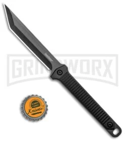 Kershaw Dune Neck Sword Knife - 3.8" Black Tanto -Kershaw Sale Store Kershaw Dune Tanto Neck Sword Black 4008 BHQ 27406 jr bottlecap large