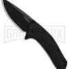 Kershaw Flock Black GFN Spring Assisted Knife - Black Plain