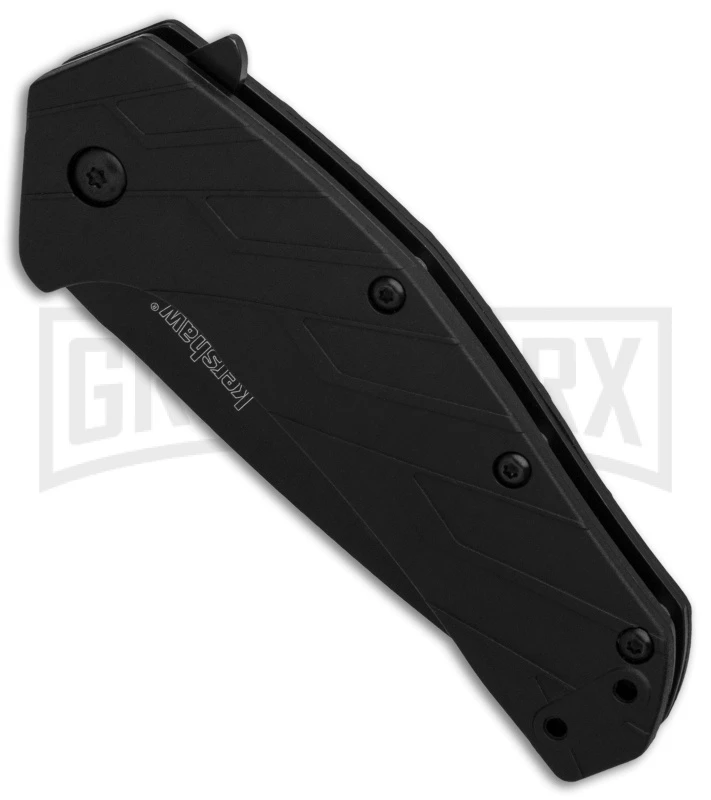 Kershaw Flock Black GFN Spring Assisted Knife - Black Plain 3 Kershaw Flock Black GFN Spring Assisted Knife - Black Plain - Image 3