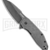 Kershaw Gravel Assisted Opening Knife Stainless Steel BlackWash -Kershaw Sale Store Kershaw Gravel Assisted Opening Stainless Steel Black Wash 2065 BHQ 106045 jr large