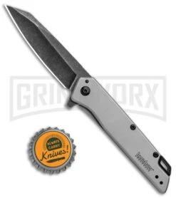 Kershaw Misdirect SpeedSafe Assisted Opening Knife Gray - 2.9" BlackWash -Kershaw Sale Store Kershaw Misdirect SpeedSafe Assisted Opening Gray BlackWash 1365 BHQ 94083 jr bottlecap large