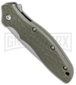 Kershaw Oso Sweet OD Green Assisted Opening Knife - Stonewash Plain -Kershaw Sale Store Kershaw Oso Sweet Assisted Opening OD Green SW KS1830ODSW BHQ 79526 jr spine large