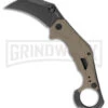 Kershaw Outlier Tan GRN Assisted Folding Karambit - Black Stonewash Plain -Kershaw Sale Store Kershaw Outlier Tan Blackwash BHQ 185211 td large