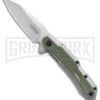 Kershaw Salvage Steel/Green GFN Spring Assisted Knife - Stonewash Plain -Kershaw Sale Store Kershaw Salvage Reverse Tanto SA Steel Green GFN SW BHQ 139779 jr large