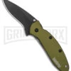 Kershaw Scallion Olive Assisted Opening Knife - Black Plain -Kershaw Sale Store Kershaw Scallion Assisted Opening Knife Olive 2in Black BHQ 11769 td large 1