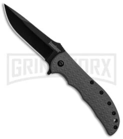 Kershaw Volt II Gray Assisted Opening Knife - Black Plain