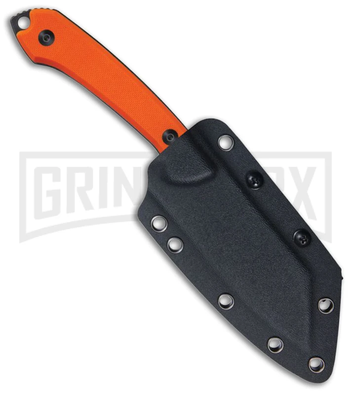 Kubey Perses Orange G-10 Outdoor Survival Fixed Blade Knife - Black SW Plain 2 Kubey Perses Orange G-10 Outdoor Survival Fixed Blade Knife - Black SW Plain - Image 2