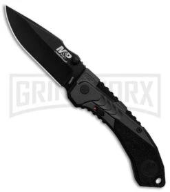 M&P M2.0 084316 Black Spring Assisted Knife - Clip Point Black Plain