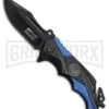 M-Tech Ballistic Command Blue Spring Assisted Knife - Black Serr 9 M-Tech Ballistic Command Blue Spring Assisted Knife - Black Serr -Kershaw Sale Store M Tech Ballistic Command SA Blue Black BP 22935 jr large