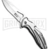 M-Tech Ballistic Delgado Spring Assisted Knife - Satin Plain -Kershaw Sale Store M Tech Ballistic Delgado SA Satin BP 23019 jr large
