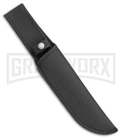 M-Tech Shar-Pei Bowie Black Fixed Blade Knife - Black Plain -Kershaw Sale Store M Tech Shar Pei Bowie Black Black BP 23246 jr sheath large
