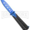 M-Tech Snake Eye Balisong Butterfly Trainer - Black / Blue -Kershaw Sale Store M Tech Snake Eye Balisong Butterfly Trainer Black Blue BUTT PK 1157BL GX 36724 jr large