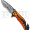 M-Tech USA Breach Orange Aluminum Spring Assisted Knife - Gray Plain -Kershaw Sale Store M Tech USA Breach Orange Aluminum SA Gray GX 26355 jr large
