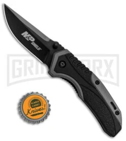 M&P Shield Black/Gray Spring Assisted Opening Knife - Black Plain -Kershaw Sale Store MP Shield Dual Action Opening 1085918 BHQ 80734 jr bottlecap large