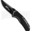 M&P Shield Black/Gray Spring Assisted Opening Knife - Black Plain -Kershaw Sale Store MP Shield Dual Action Opening 1085918 BHQ 80734 jr large