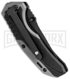 M&P Shield Black/Gray Spring Assisted Opening Knife - Black Plain -Kershaw Sale Store MP Shield Dual Action Opening 1085918 BHQ 80734 jr side large