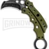 Mantis Vuja De Green G-10 Balisong Karambit Butterfly Knife - Black SW Plain -Kershaw Sale Store Mantis Vuja De Balisong Karambit Crossover Green G 10 Black SW MANMK4GSW BHQ 56614 jr large