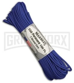 Royal Blue Nylon Braided 550 Cord Paracord (100')