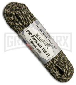 Tropic Camo Nylon Braided 550 Cord Paracord (100')