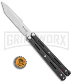 Maxace Knives Balisong Serpent Striker II Black G-10 - Satin Tanto Plain -Kershaw Sale Store Maxace Knives Balisong Serpent Striker II Black G 10 Tanto Satin BHQ 120304 jr bottlecap large 1