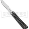 Maxace Knives Balisong Serpent Striker II Black G-10 - Satin Tanto Plain -Kershaw Sale Store Maxace Knives Balisong Serpent Striker II Black G 10 Tanto Satin BHQ 120304 jr large 1