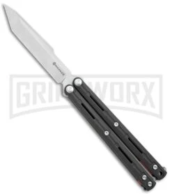 Maxace Knives Balisong Serpent Striker IIBlack G-10 - Satin Tanto Plain
