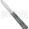 Maxace Knives Balisong Serpent Striker II Gray G-10 - Satin Drop Point Plain -Kershaw Sale Store Maxace Knives Balisong Serpent Striker II Grey G 10 Satin DP BHQ 120305 jr large