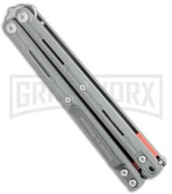 Maxace Knives Balisong Serpent Striker II Gray G-10 - Satin Drop Point Plain -Kershaw Sale Store Maxace Knives Balisong Serpent Striker II Grey G 10 Satin DP BHQ 120305 jr side large