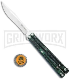 Maxace MidnightCat Obsidian-S Balisong Butterfly Knife Green G-10 - Bowie -Kershaw Sale Store Maxace MidnightCat Obsidian S Balisong Butterfly Green G 10 Bowie MCOS05 GX 36900 jr bottlecap large