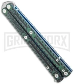 Maxace MidnightCat Obsidian-S Balisong Butterfly Knife Green G-10 - Bowie -Kershaw Sale Store Maxace MidnightCat Obsidian S Balisong Butterfly Green G 10 Bowie MCOS05 GX 36900 jr spine large