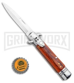 Milano 7.5" Lever Lock Automatic Knife Rosewood - Bayonet Satin -Kershaw Sale Store Milano 7.5 Lever Lock Automatic Knife Rosewood Bayonet Satin GX 33519 ns bottlecap large